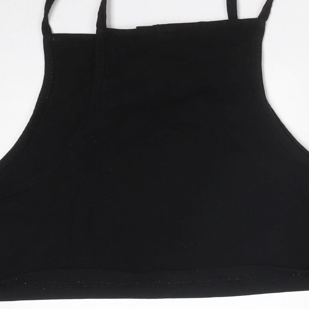 Boohoo Womens Black   Camisole T-Shirt Size 12