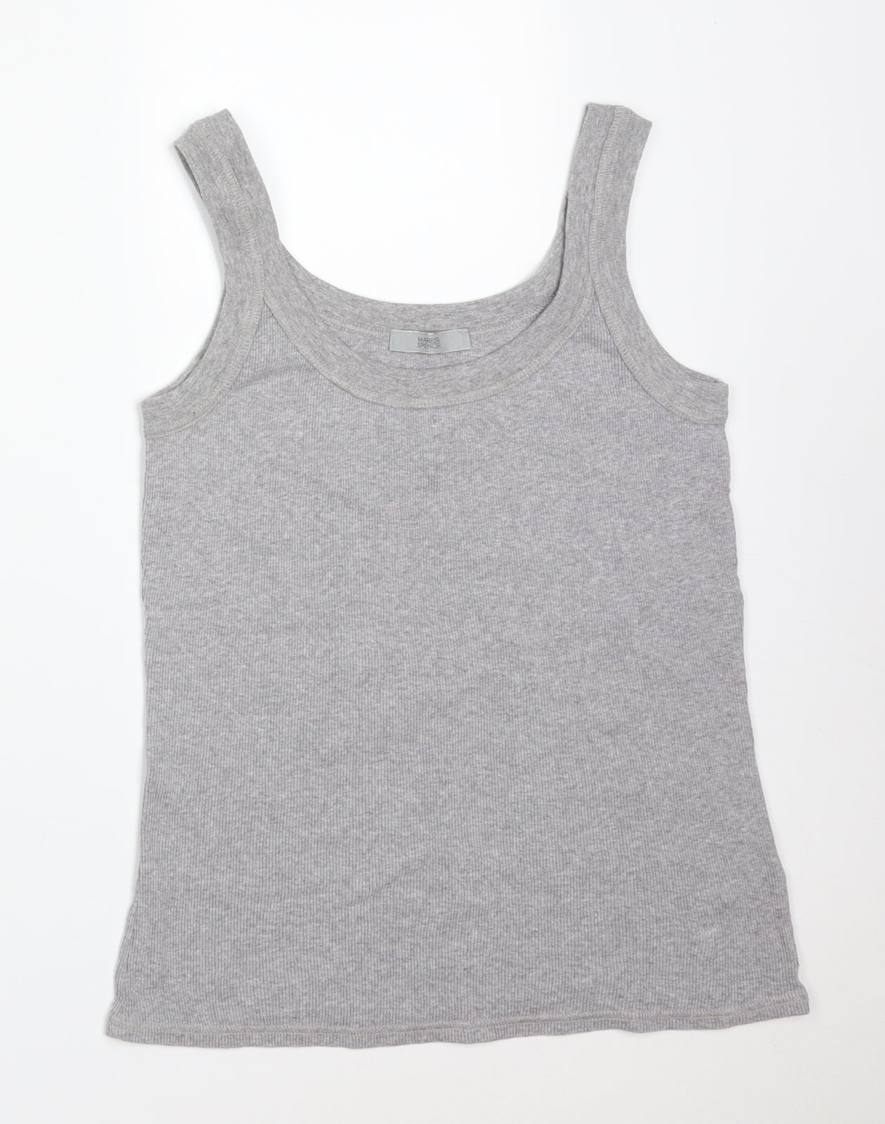 M&S Womens Grey   Basic Tank Size M