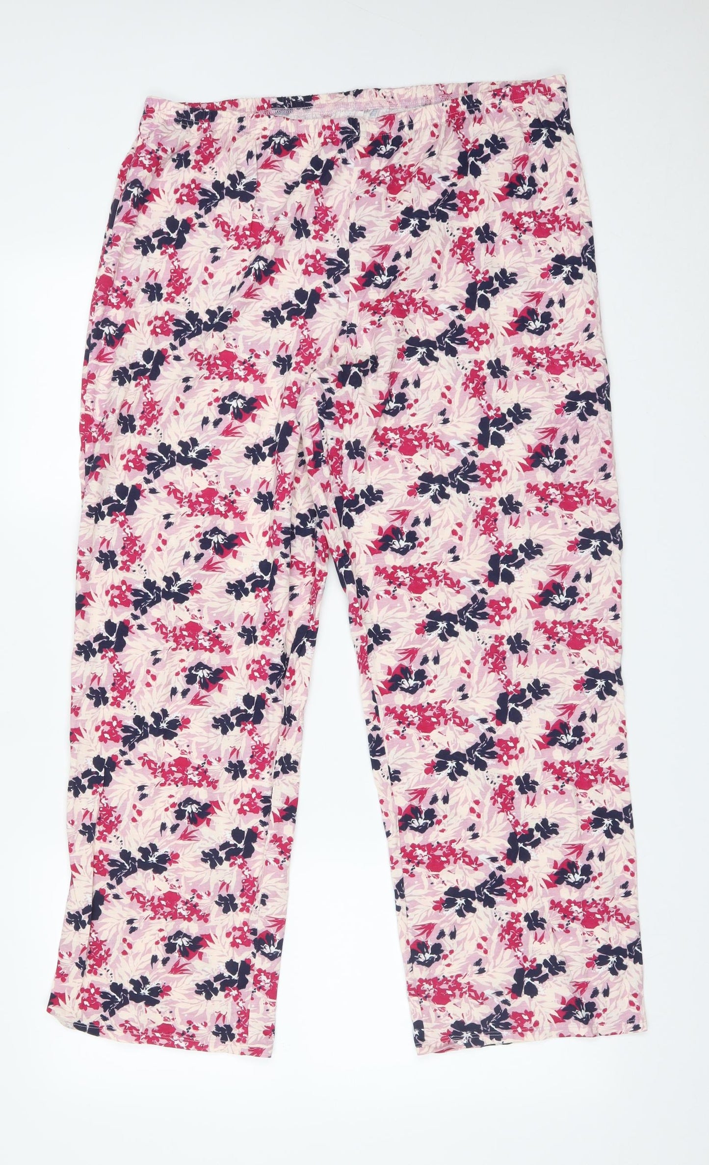 M&S Womens Multicoloured Floral   Pyjama Pants Size 18