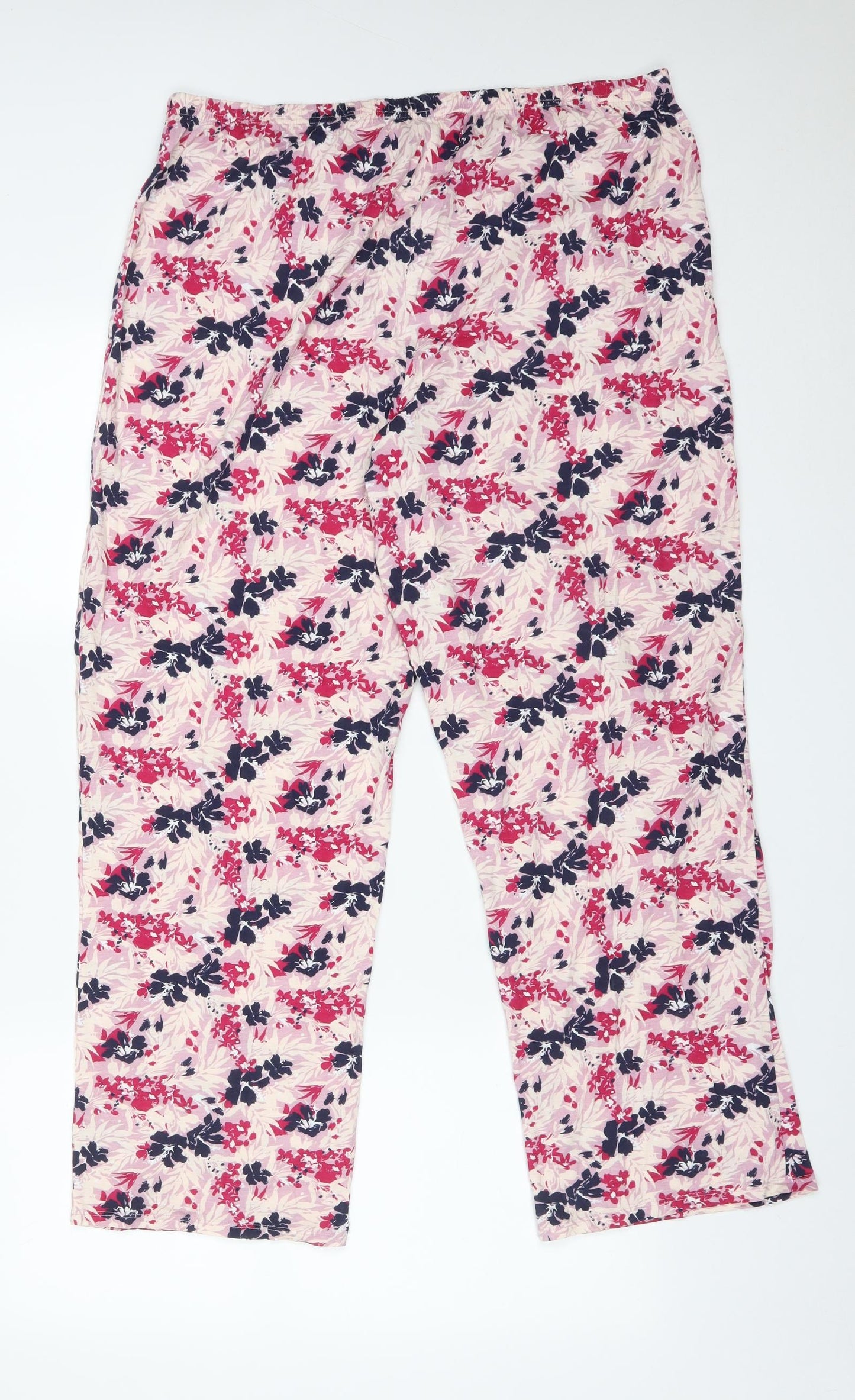 M&S Womens Multicoloured Floral   Pyjama Pants Size 18