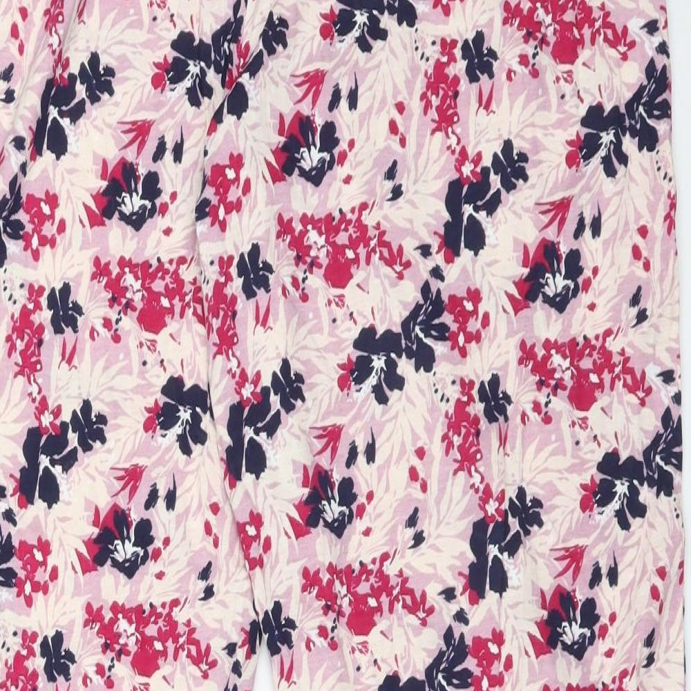 M&S Womens Multicoloured Floral   Pyjama Pants Size 18