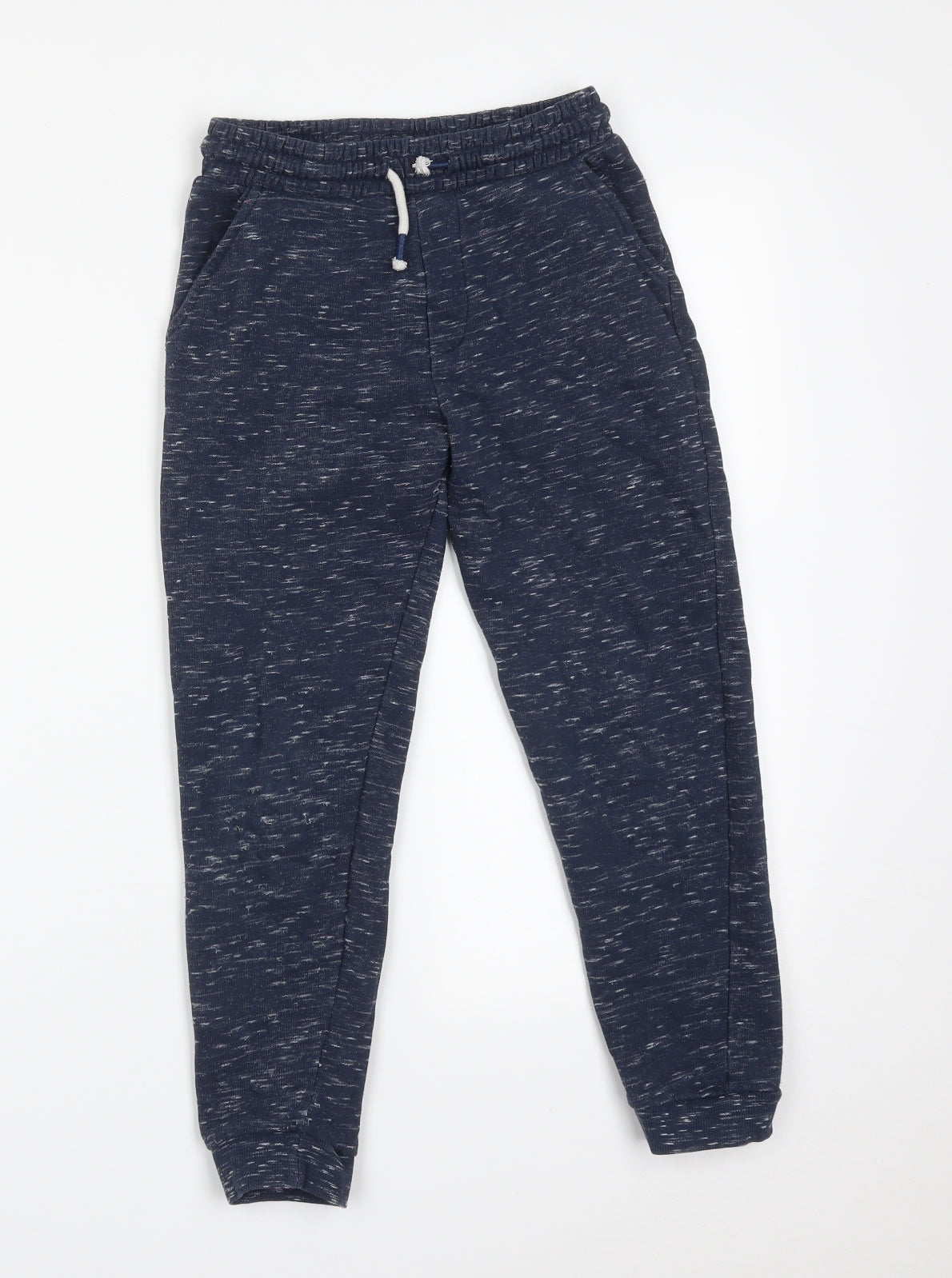Matalan Boys Blue Flecked  Jogger Trousers Size 9 Years