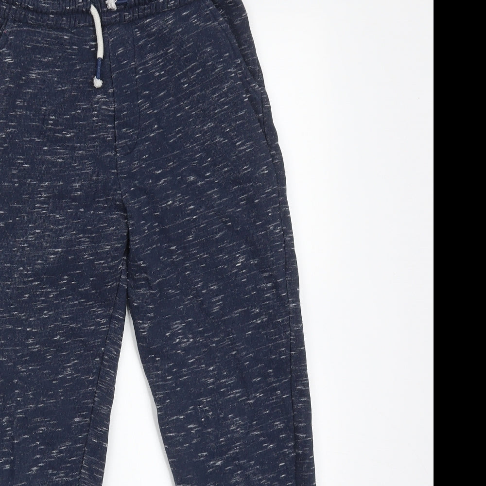 Matalan Boys Blue Flecked  Jogger Trousers Size 9 Years