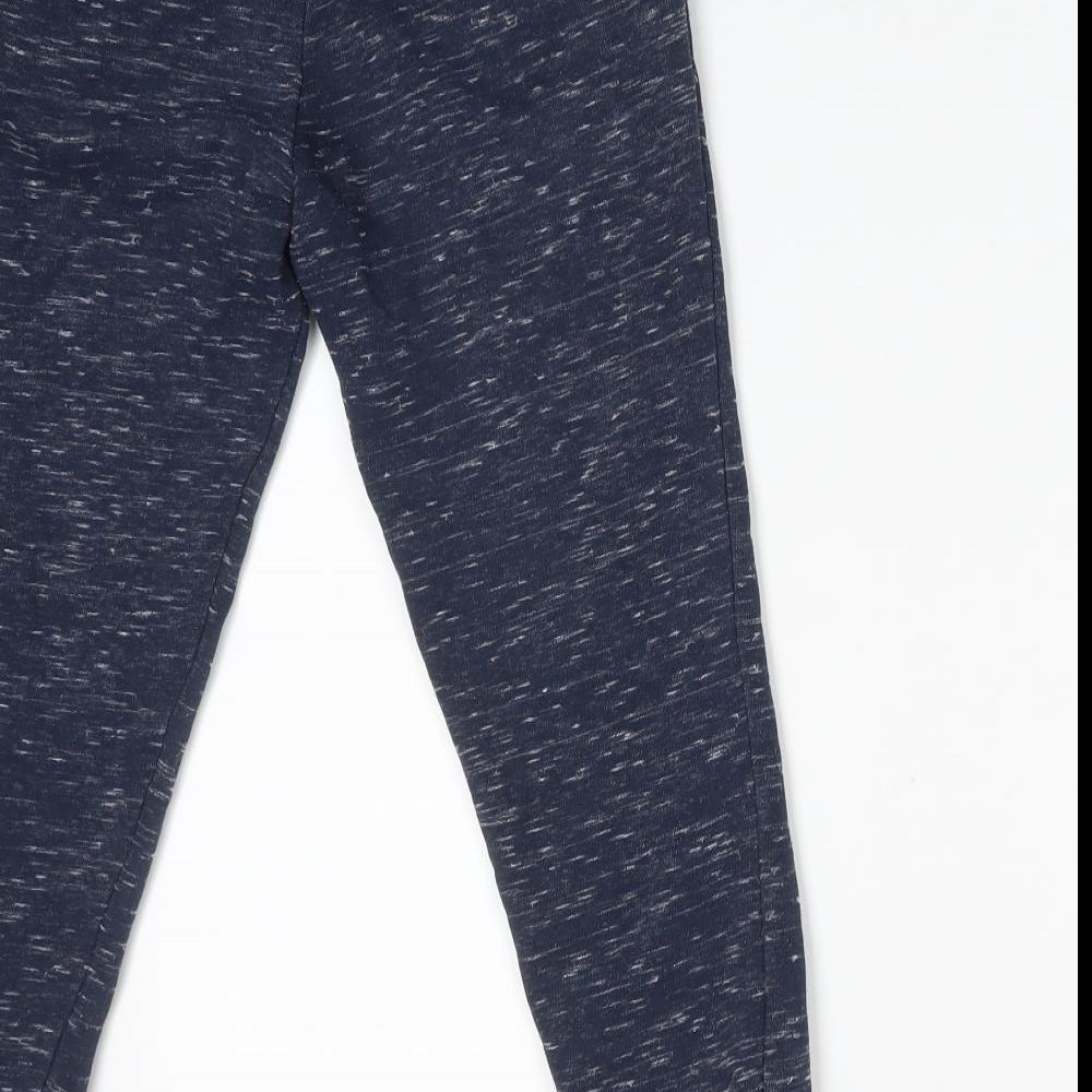 Matalan Boys Blue Flecked  Jogger Trousers Size 9 Years