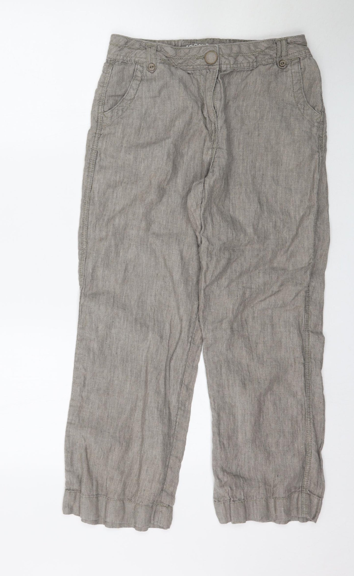 George Womens Grey   Trousers  Size 10 L27 in