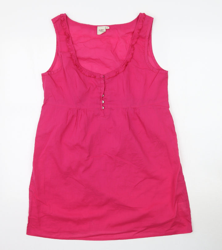 Cotton Traders Womens Pink Mini Size 12