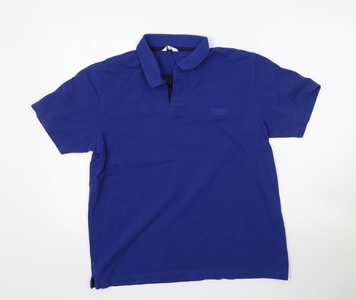 Cotton Traders Mens Blue    Polo Size M