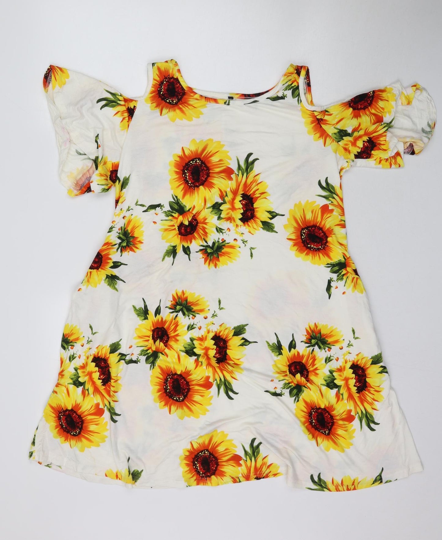 Preworn Womens Multicoloured Floral  Mini  Size XL  - Sunflower