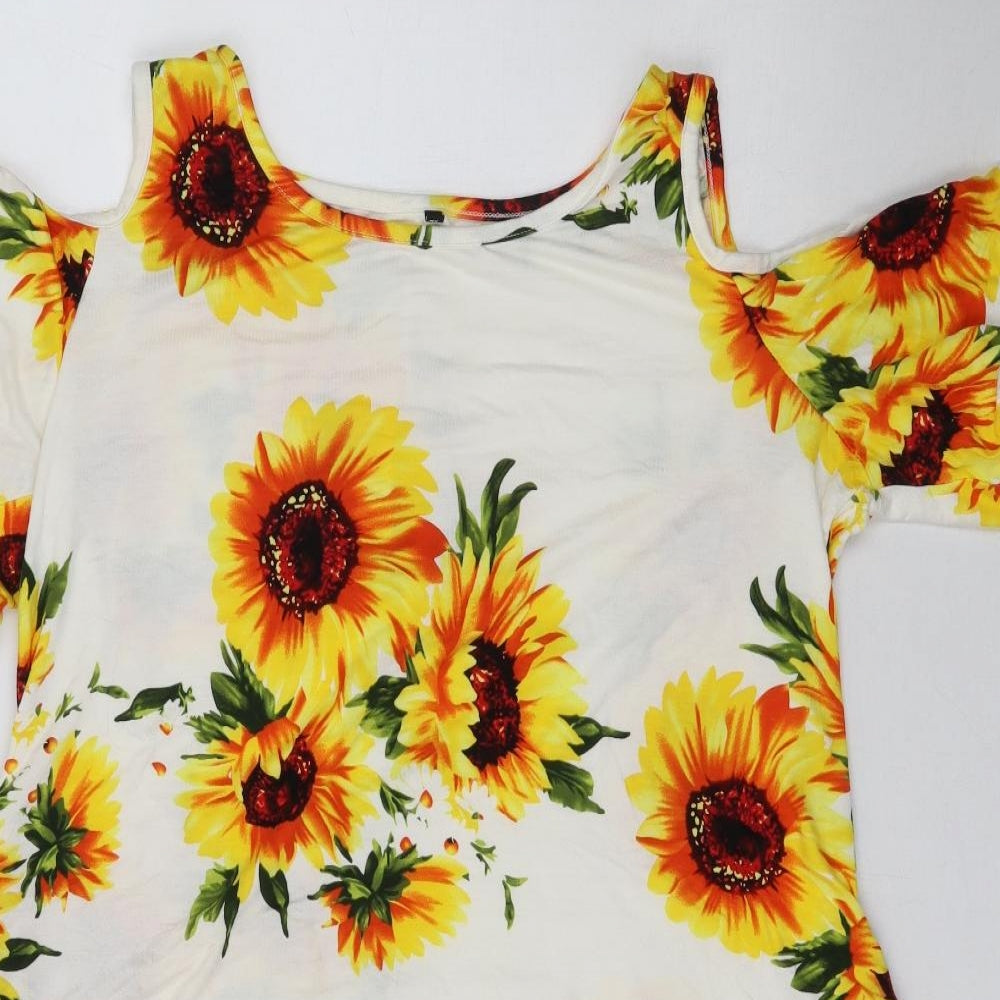 Preworn Womens Multicoloured Floral  Mini  Size XL  - Sunflower