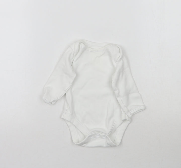 Mothercare Baby White Babygrow One-Piece Size 0-3 Months