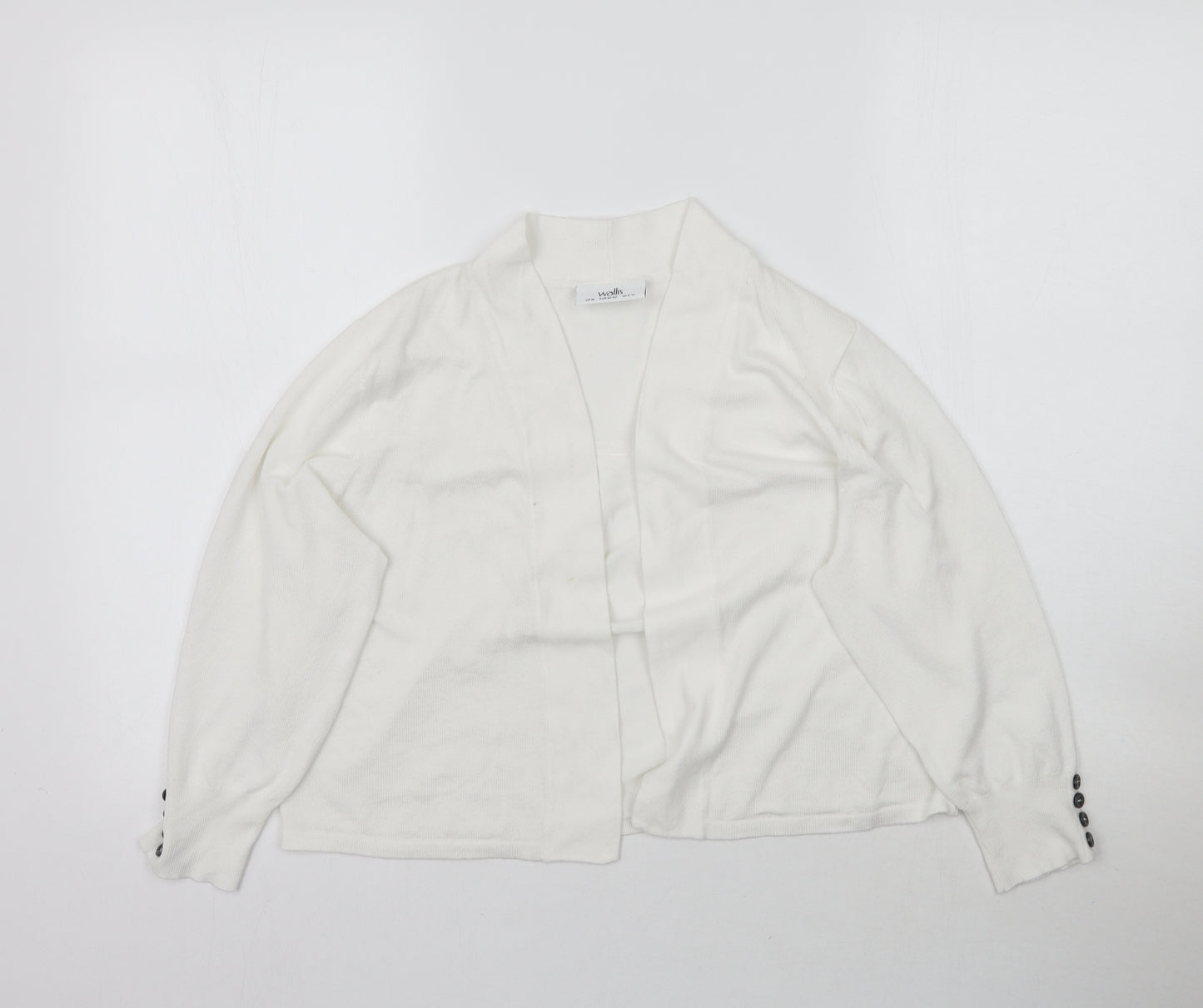 Wallis Womens White   Cardigan Jumper Size M