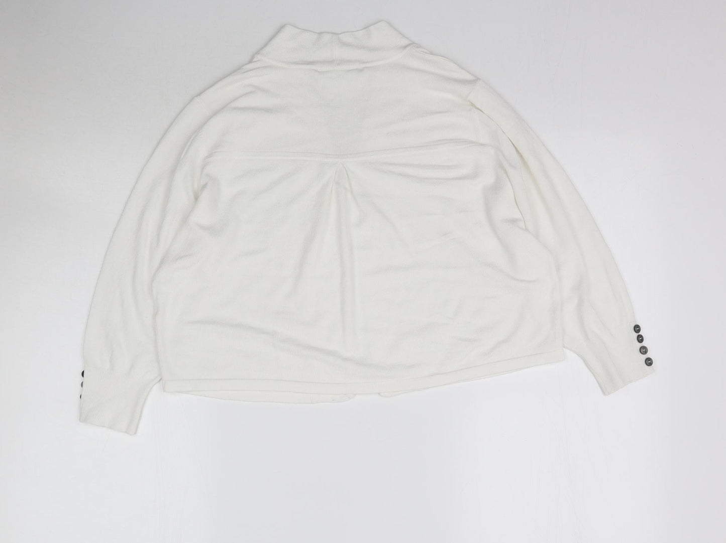 Wallis Womens White   Cardigan Jumper Size M