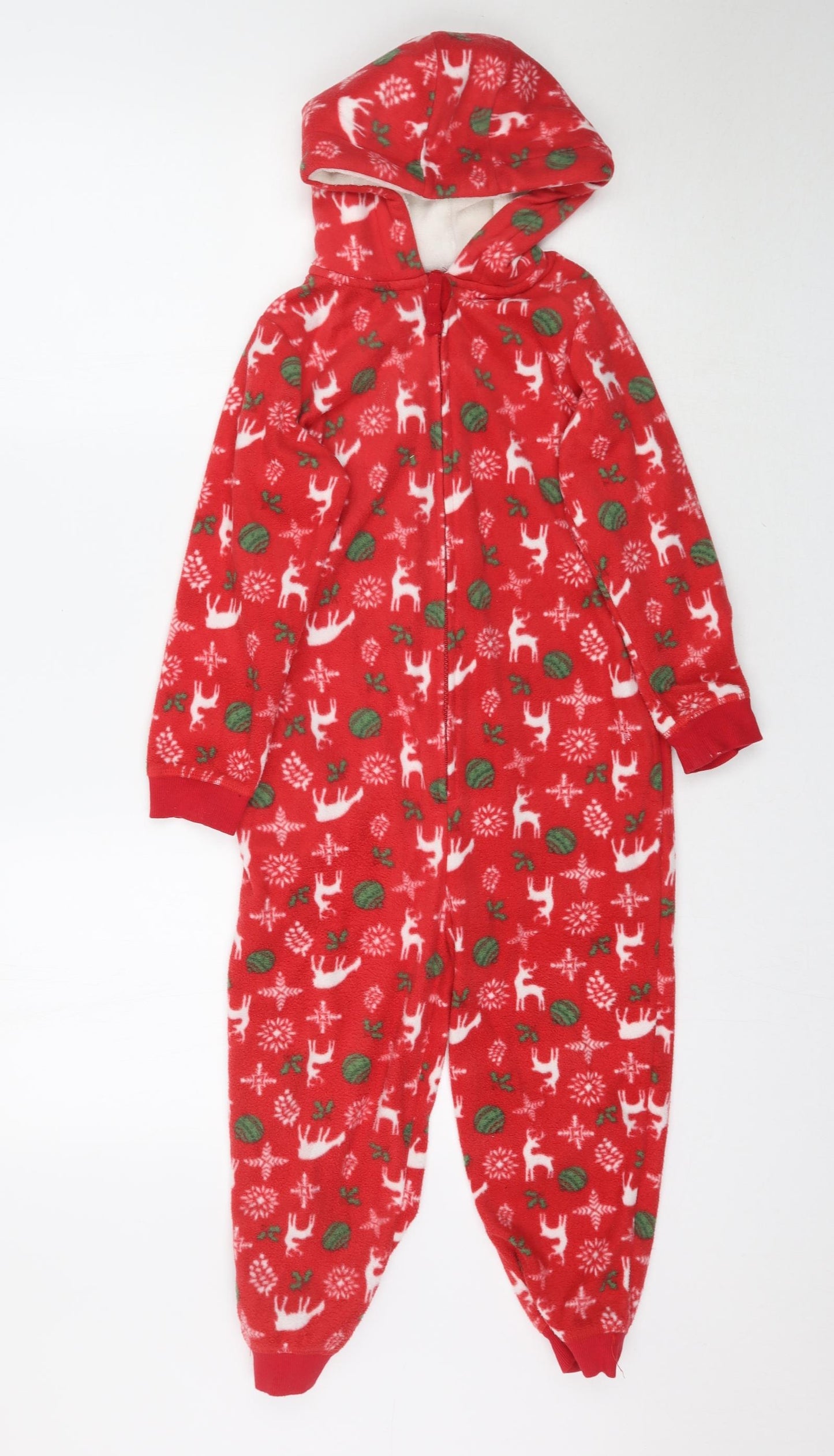 Lupilu Girls Red Solid   One Piece Size 4-5 Years  - Christmas Onesie