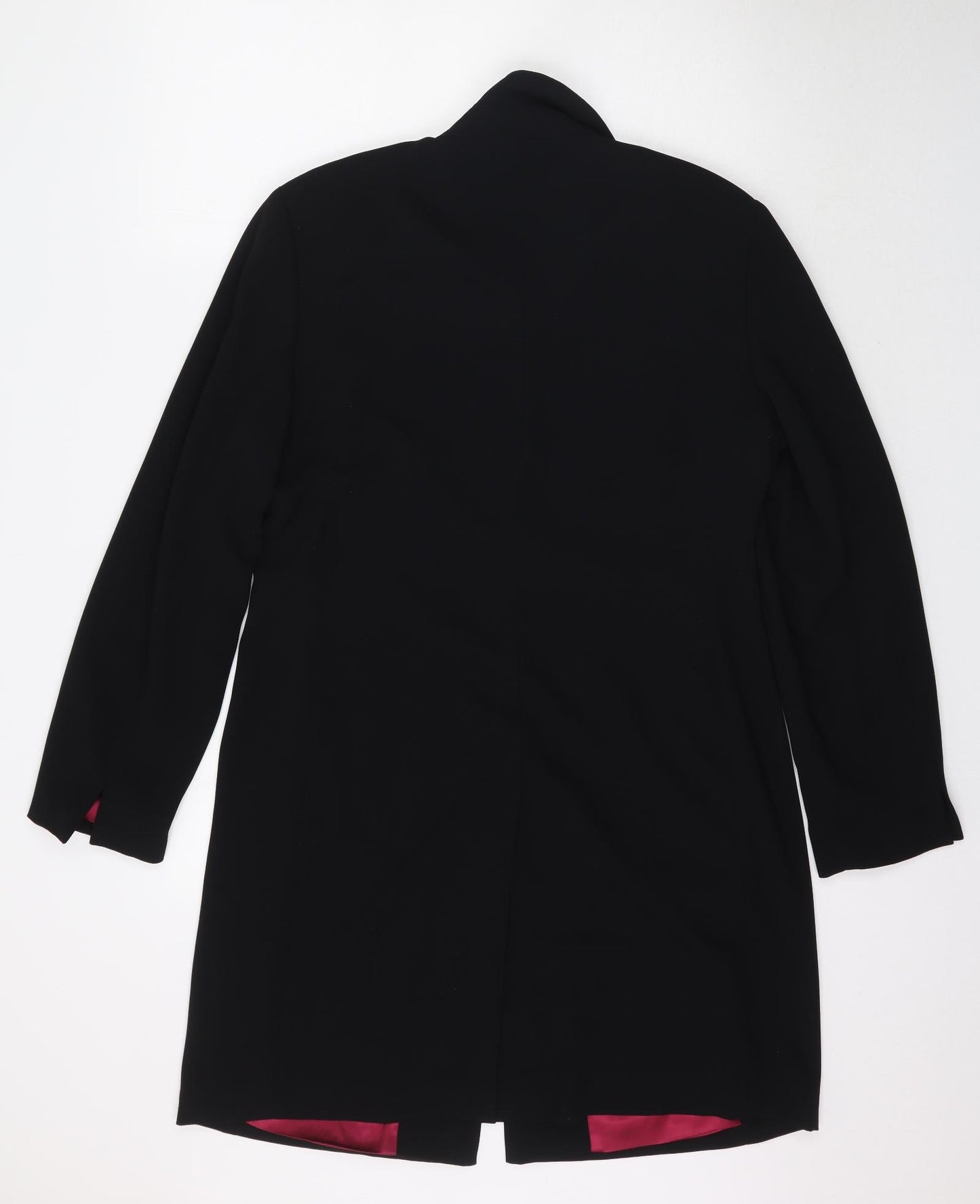 Debenhams Womens Black   Overcoat Blazer Size 14
