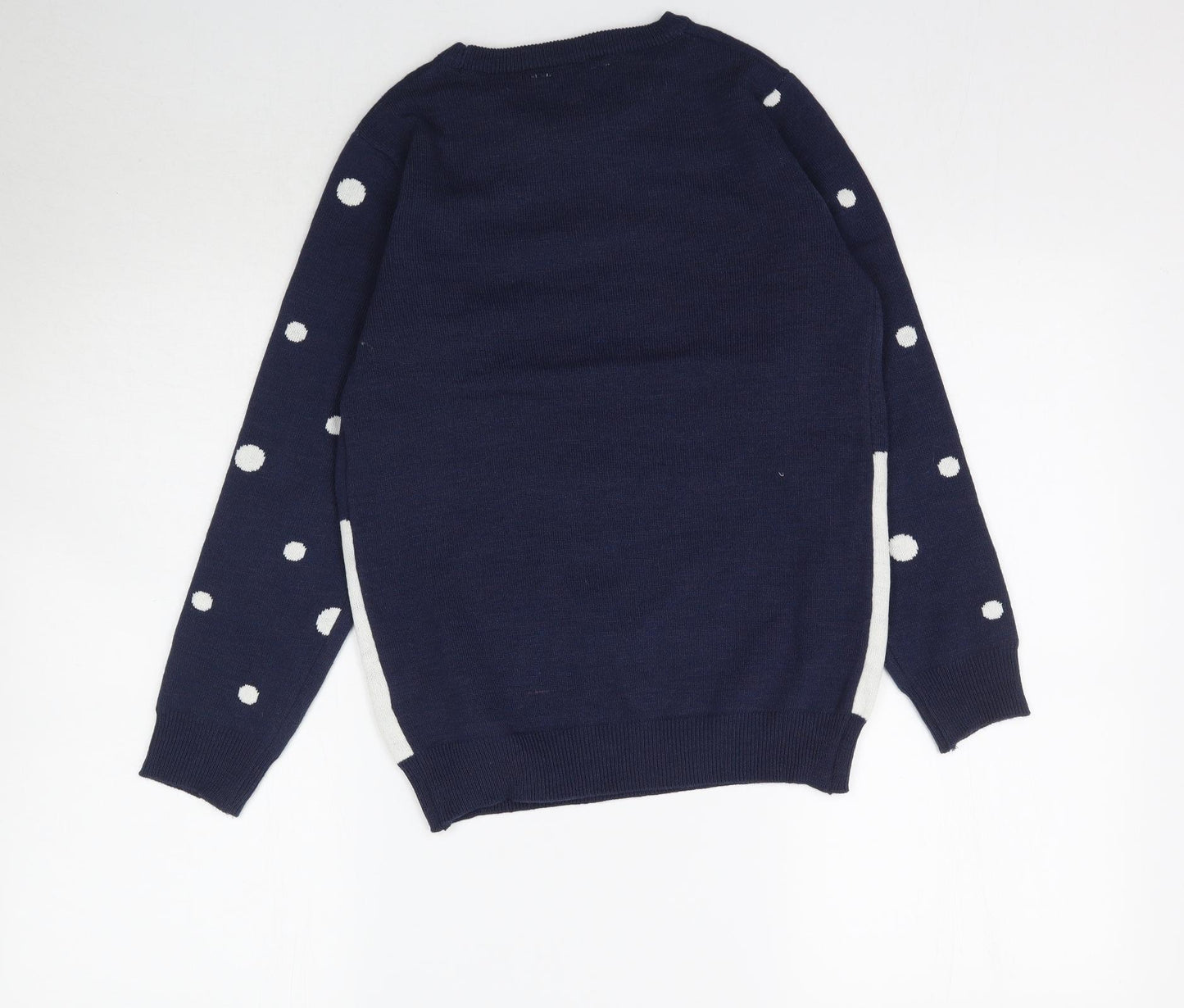 Primark Girls Multicoloured  Knit Pullover Jumper Size 10-11 Years  - Christmas Chillin' Snowman Snowmen