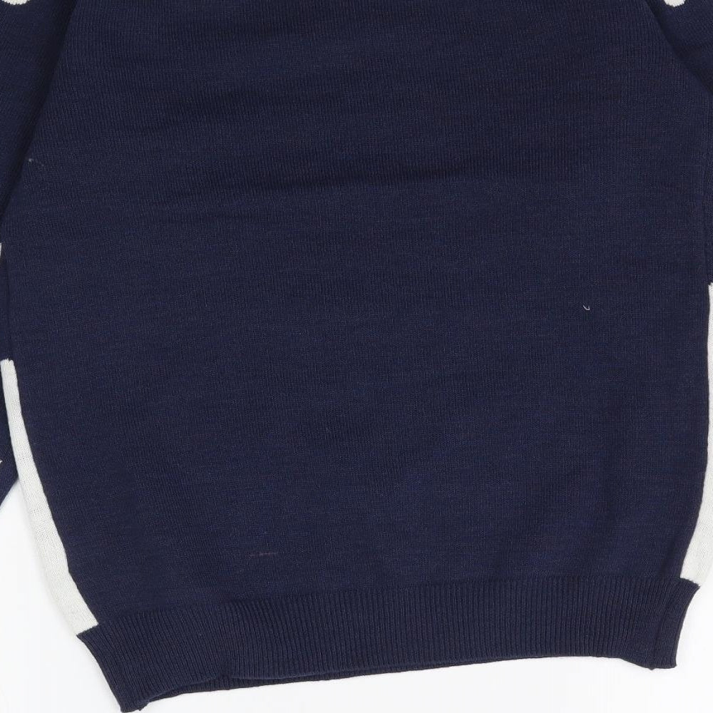 Primark Girls Multicoloured  Knit Pullover Jumper Size 10-11 Years  - Christmas Chillin' Snowman Snowmen
