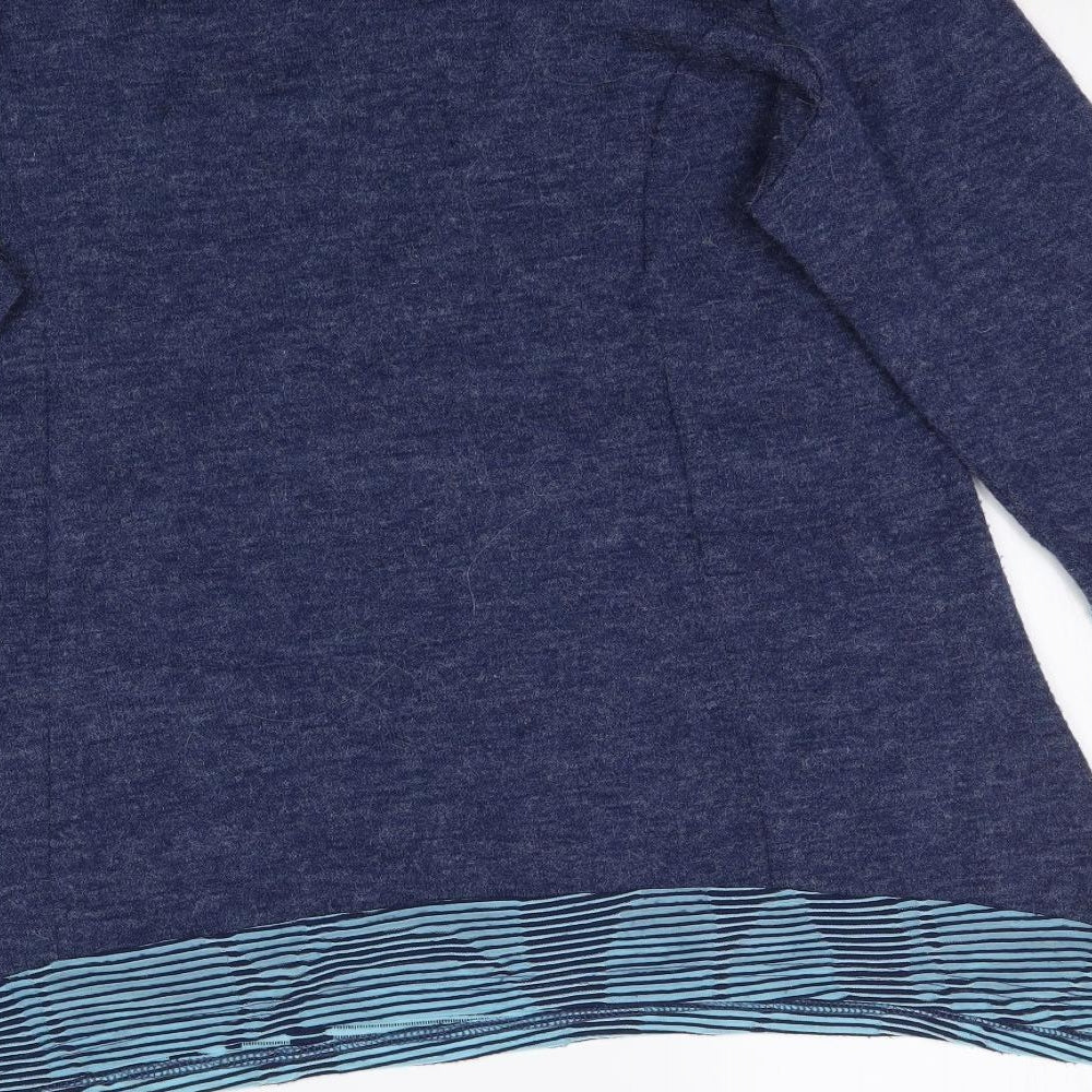 Chiant Womens Blue   Basic Blouse Size 12