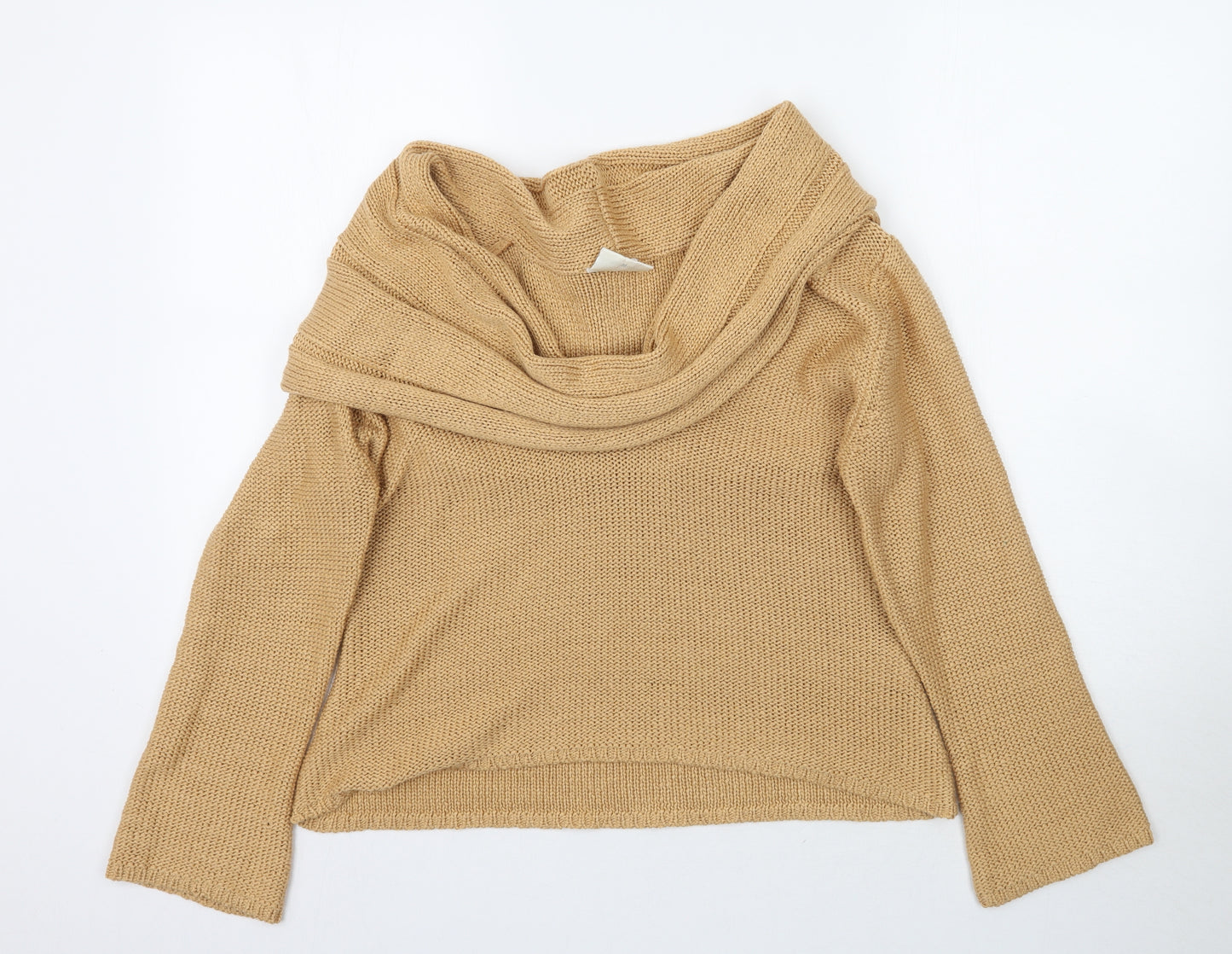 Off shoot Womens Beige  Knit Pullover Jumper Size M