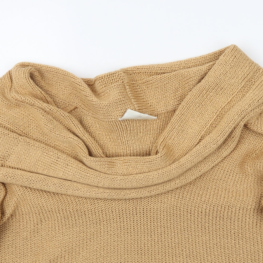 Off shoot Womens Beige  Knit Pullover Jumper Size M
