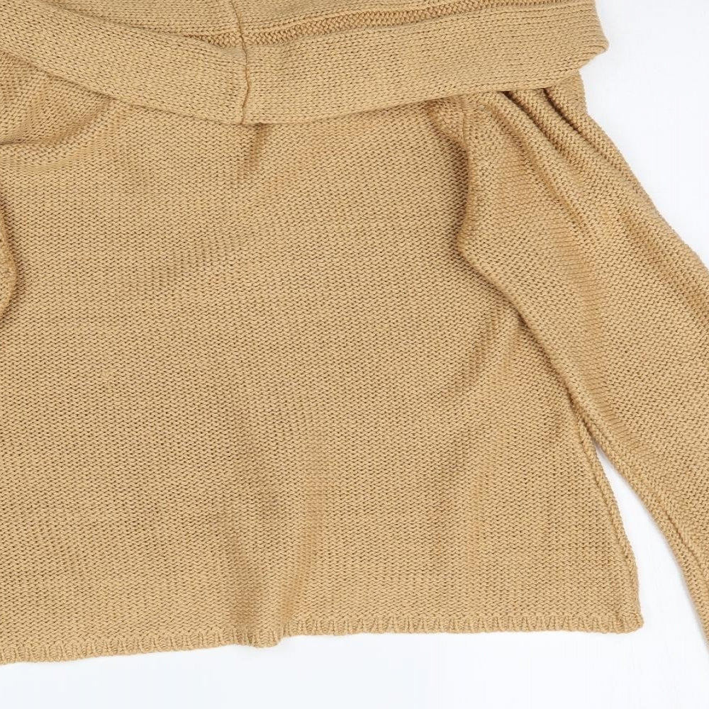 Off shoot Womens Beige  Knit Pullover Jumper Size M