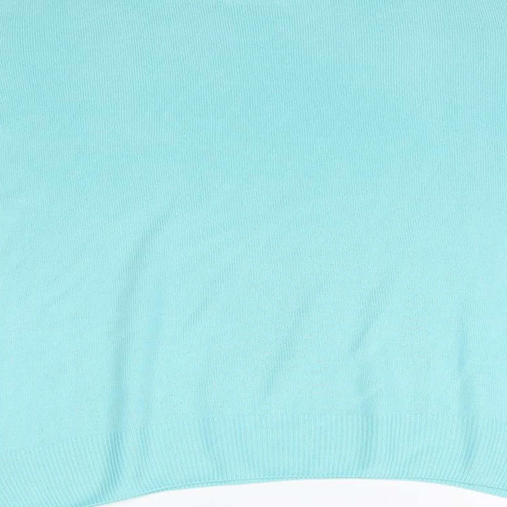 Marks and Spencer Womens Blue  Knit Basic T-Shirt Size 14
