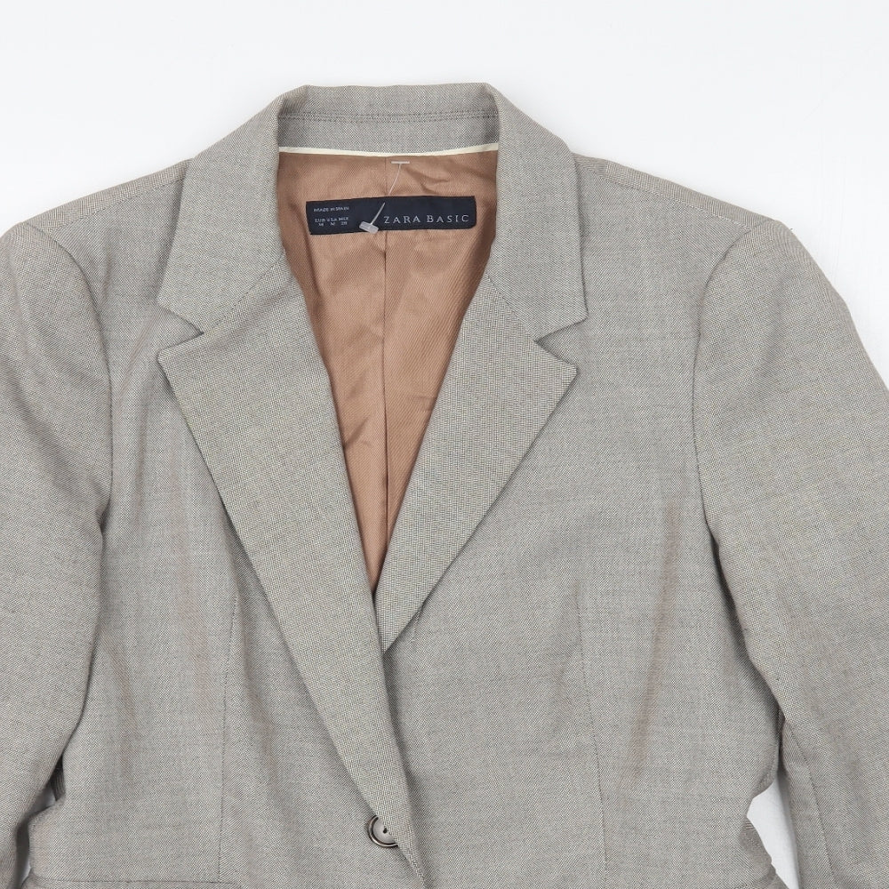 Zara Womens Grey   Jacket Blazer Size M