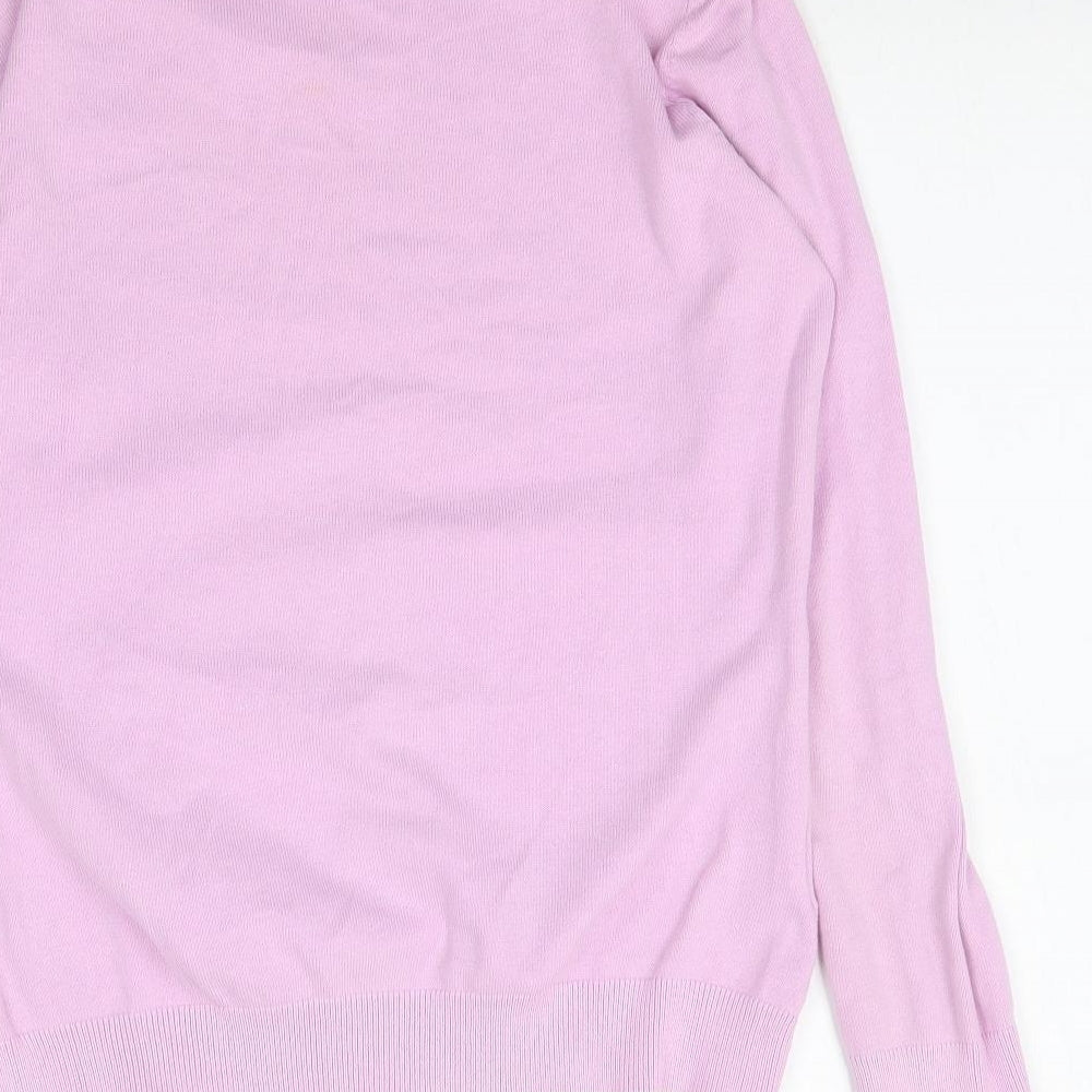Country Casuals Womens Pink  Knit Basic T-Shirt Size M