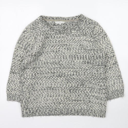 Debenhams Womens Grey  Knit Pullover Jumper Size 16