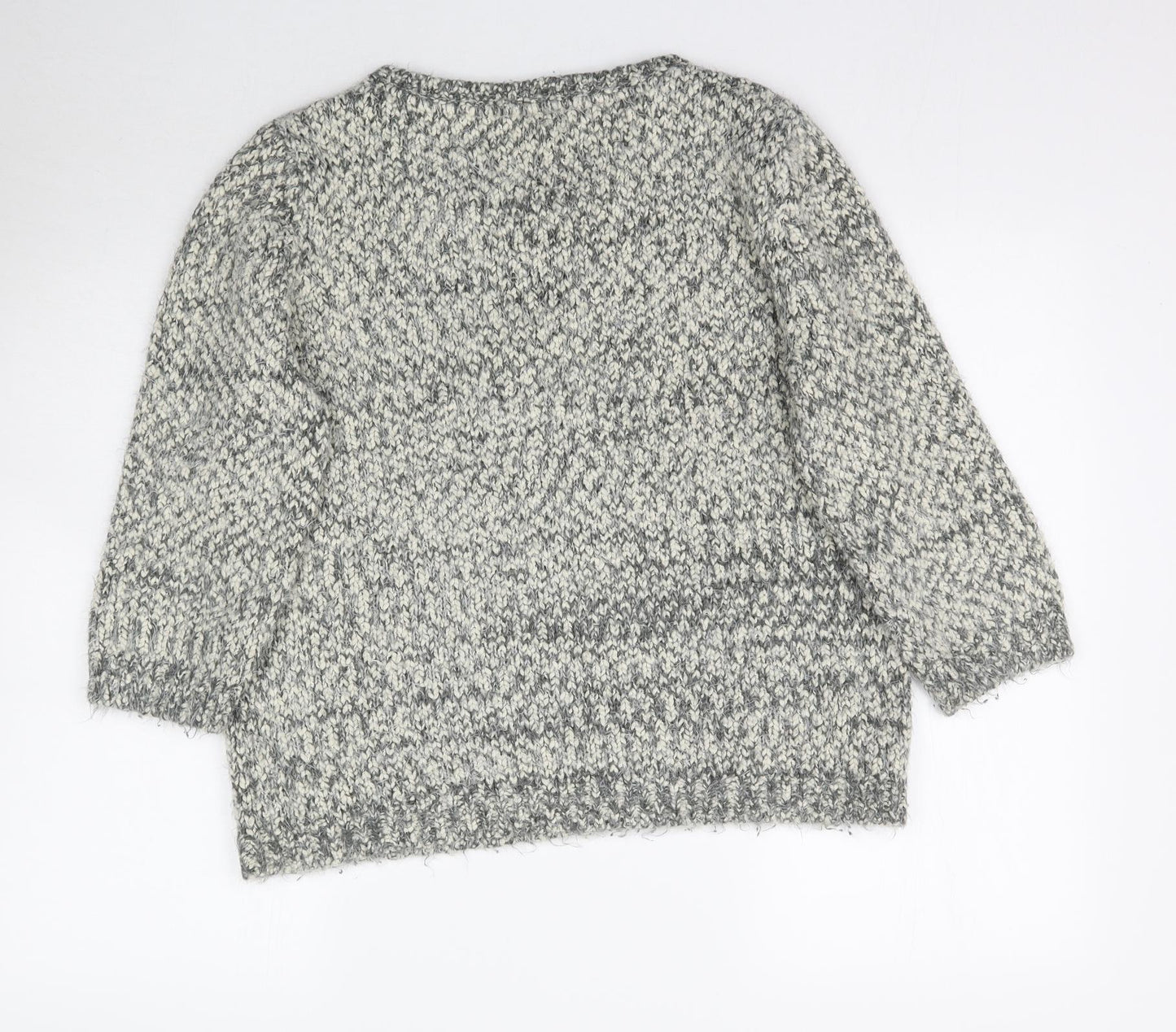 Debenhams Womens Grey  Knit Pullover Jumper Size 16