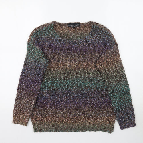 Topshop Womens Multicoloured   Pullover Jumper Size 10