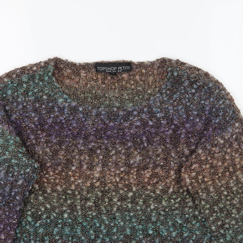 Topshop Womens Multicoloured   Pullover Jumper Size 10