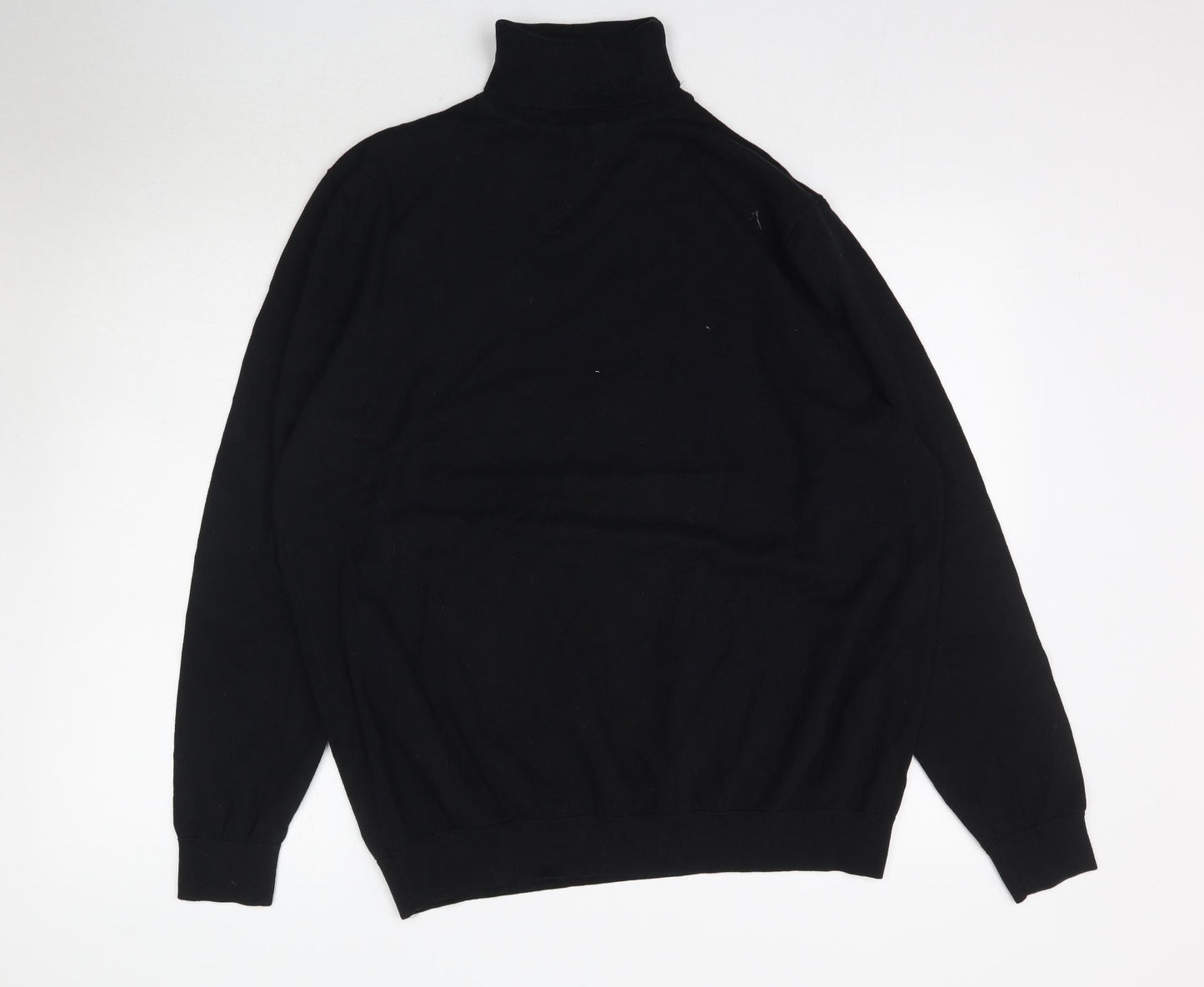 Preworn Mens Black  Knit Pullover Jumper Size XL