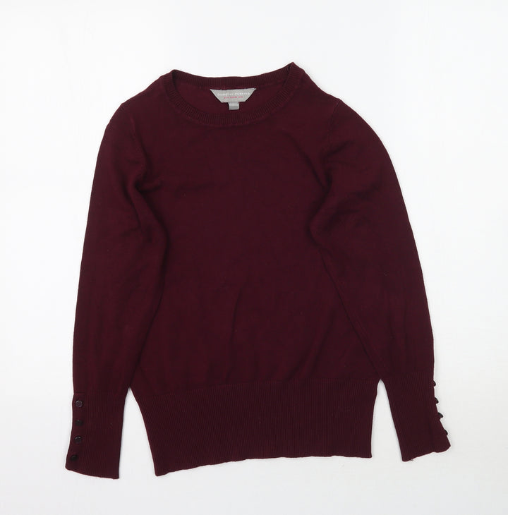 Dorothy Perkins Womens Red Knit Pullover Jumper Size 8