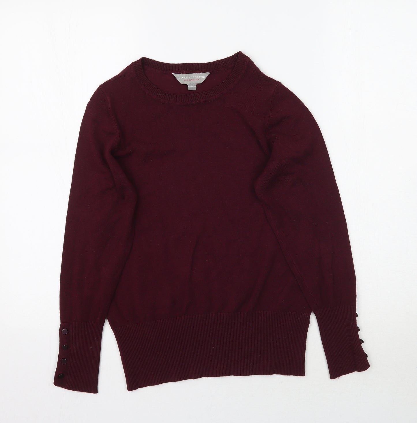 Dorothy Perkins Womens Red  Knit Pullover Jumper Size 8