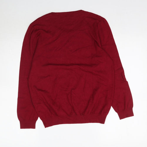Autonomy Womens Red  Knit Pullover Jumper Size M
