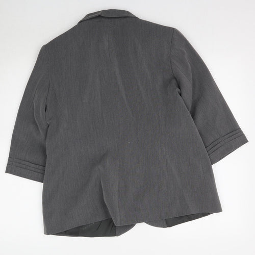 Wardrobe Womens Grey   Jacket Blazer Size 16