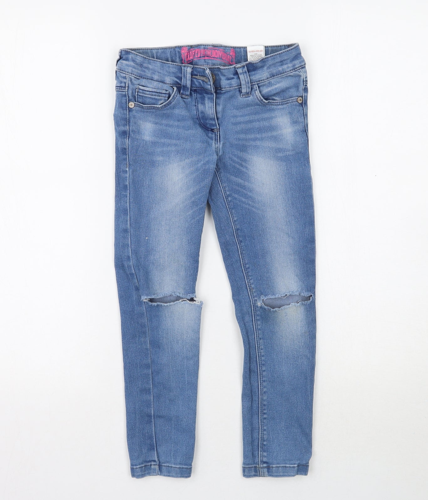NEXT Girls Blue  Denim Skinny Jeans Size 6 Years