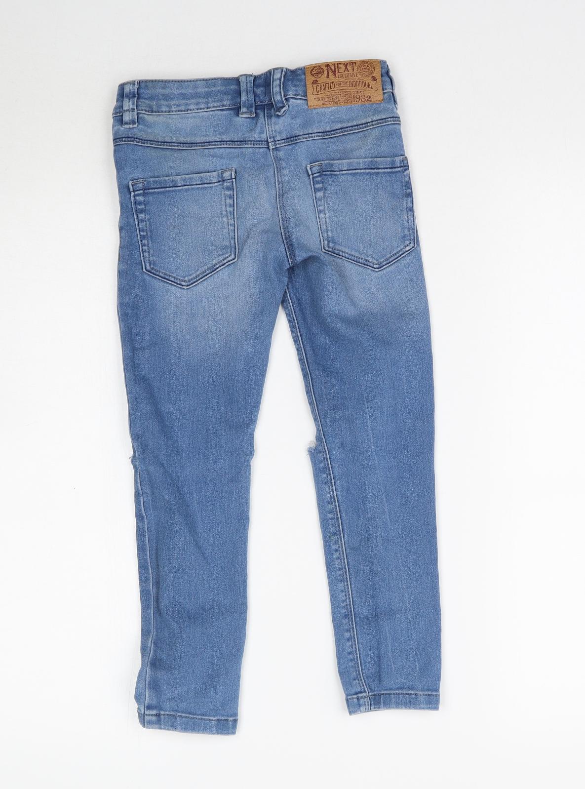 NEXT Girls Blue  Denim Skinny Jeans Size 6 Years