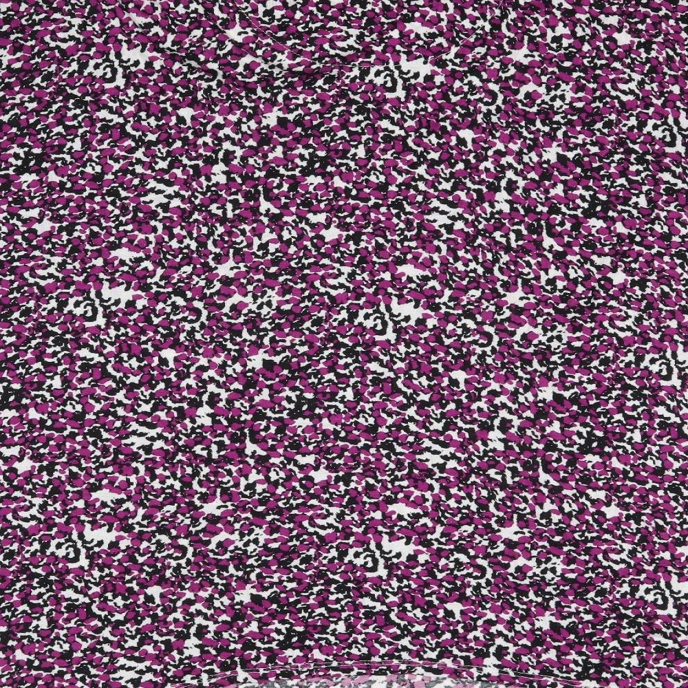 George Womens Purple Polka Dot  Basic T-Shirt Size 22  - Speckled