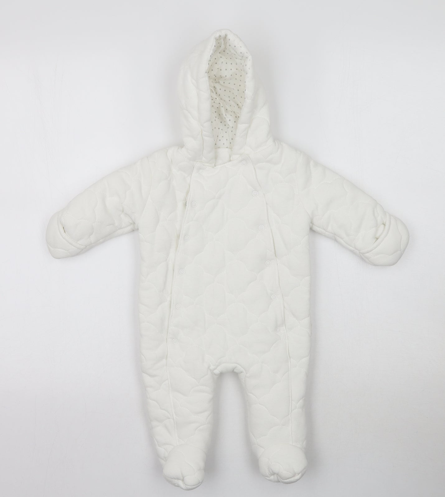 George Baby White   Overcoat Coat Size 3-6 Months
