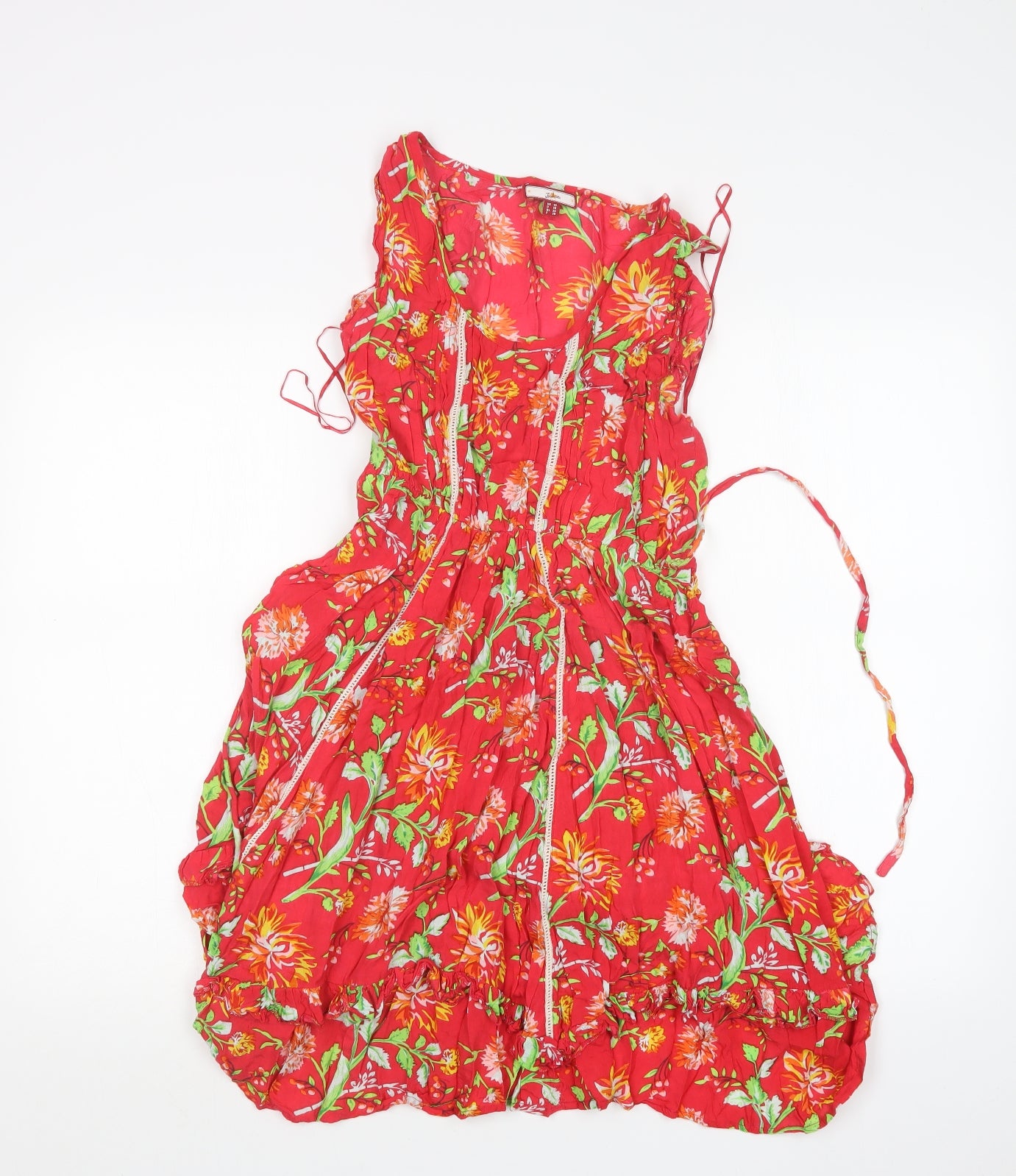 Joe Browns Womens Red Floral  Tank Dress  Size 10
