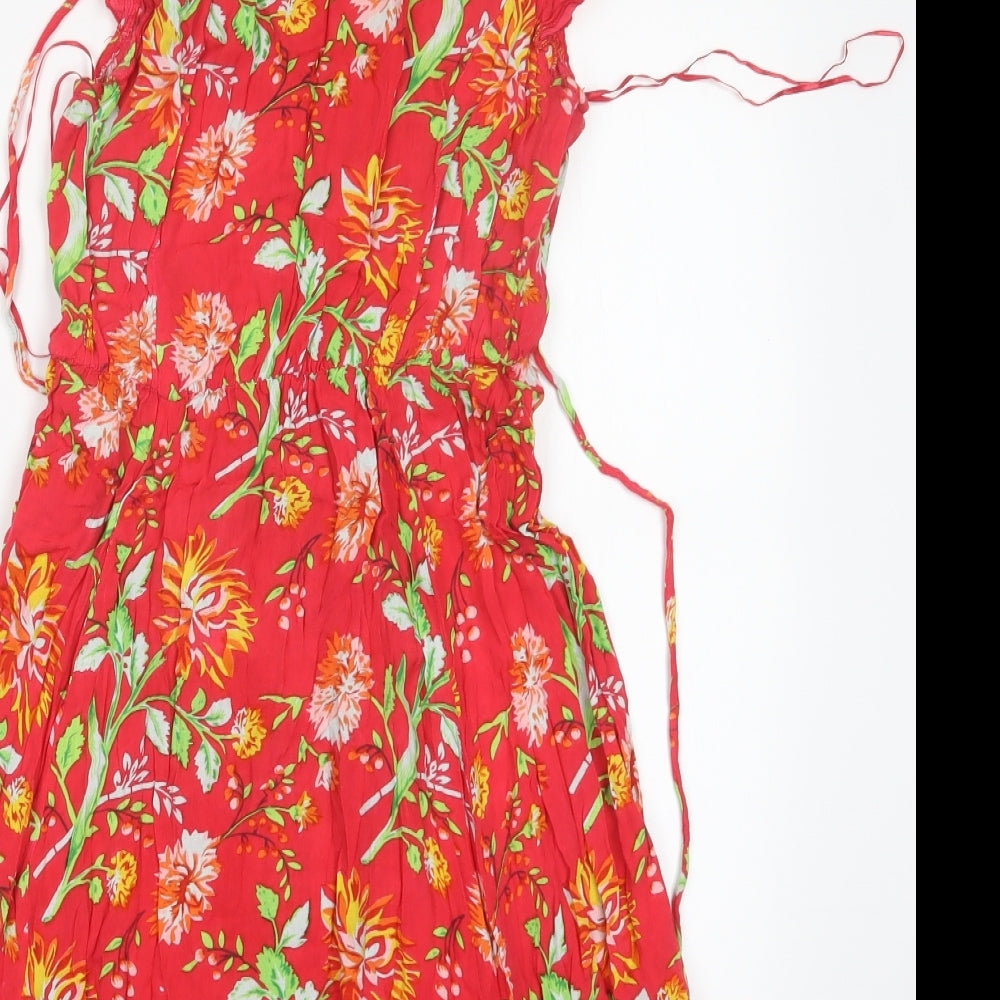 Joe Browns Womens Red Floral  Tank Dress  Size 10
