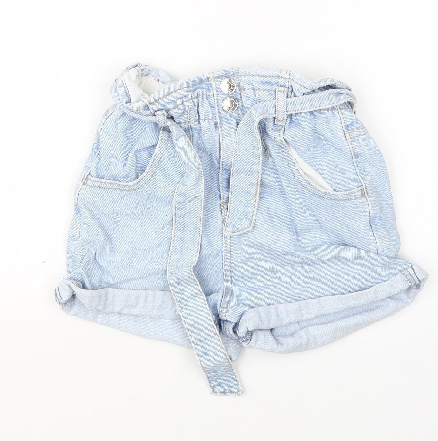 River Island Girls Blue  Denim Boyfriend Shorts Size 9-10 Years