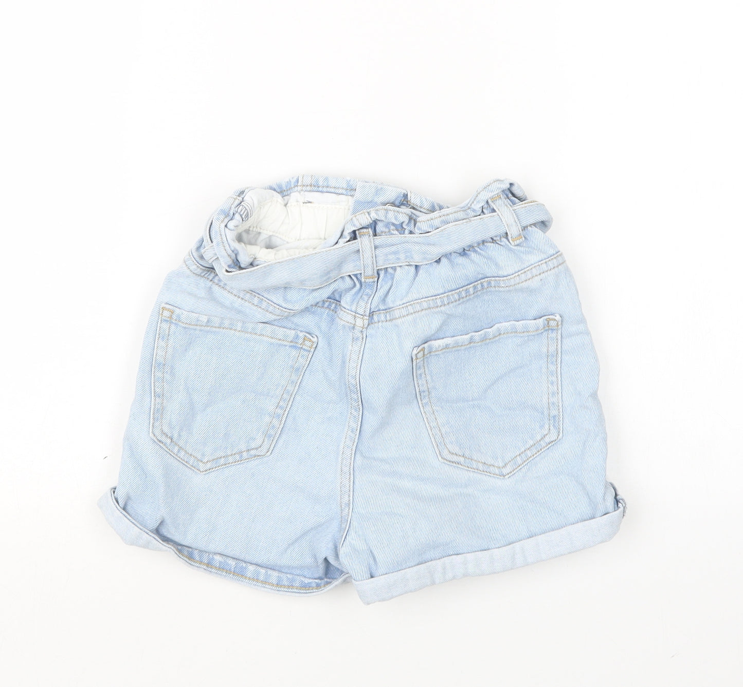 River Island Girls Blue  Denim Boyfriend Shorts Size 9-10 Years