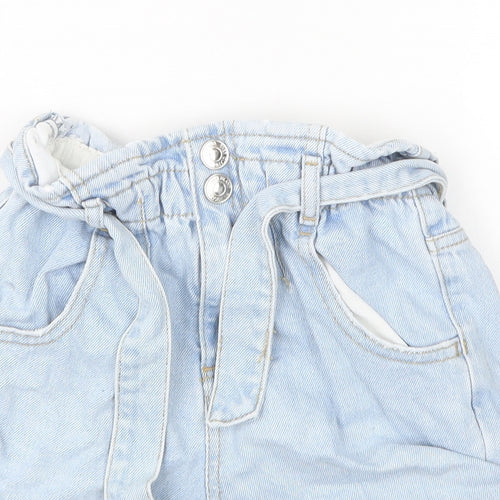 River Island Girls Blue  Denim Boyfriend Shorts Size 9-10 Years