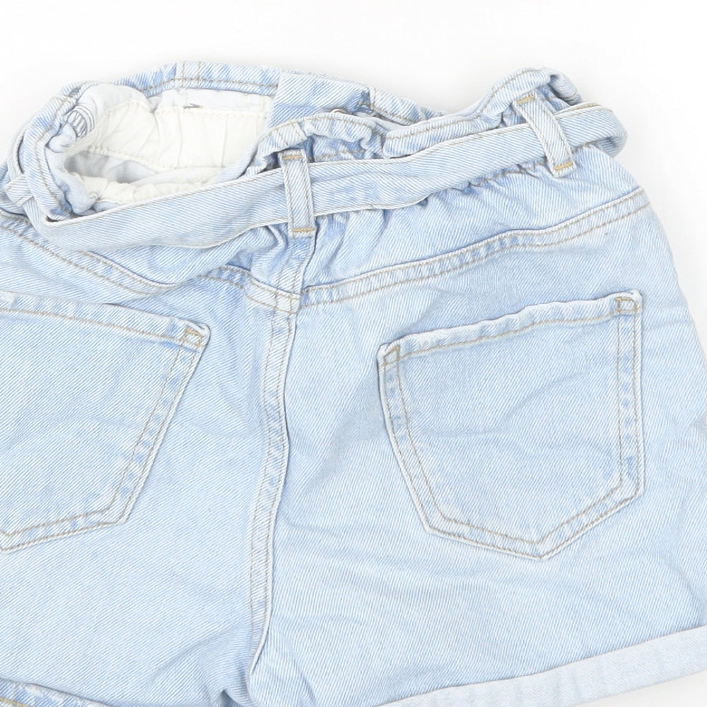 River Island Girls Blue  Denim Boyfriend Shorts Size 9-10 Years