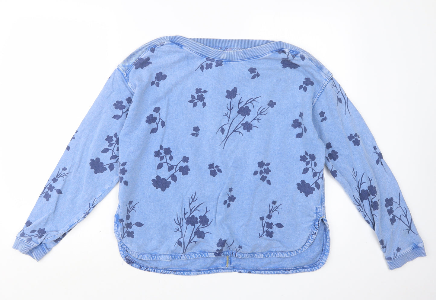 White Stuff Womens Blue Geometric  Pullover Jumper Size 12