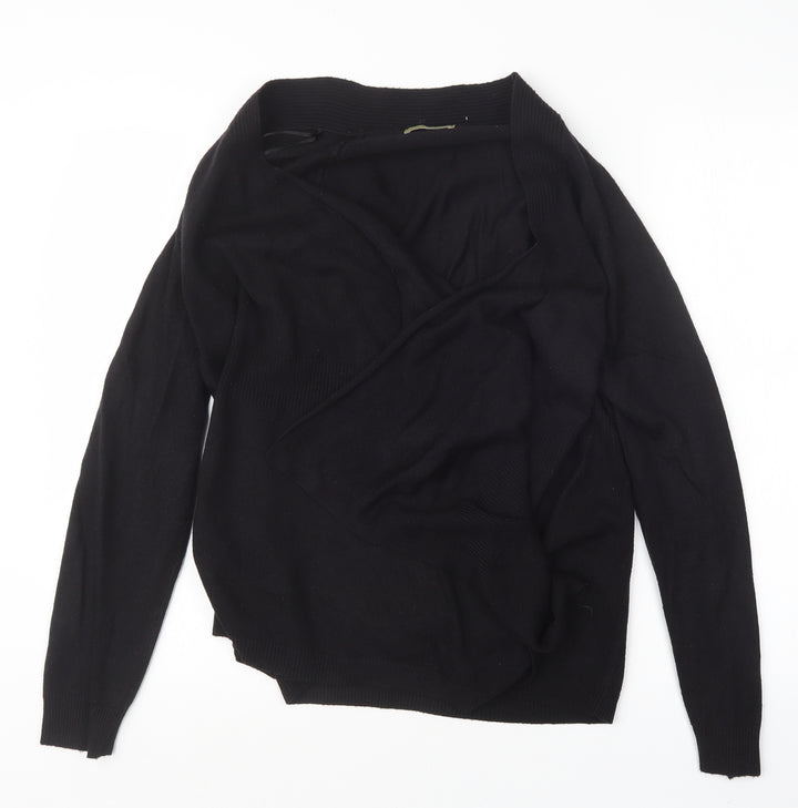 TU Womens Black  Knit Cardigan Jumper Size 10