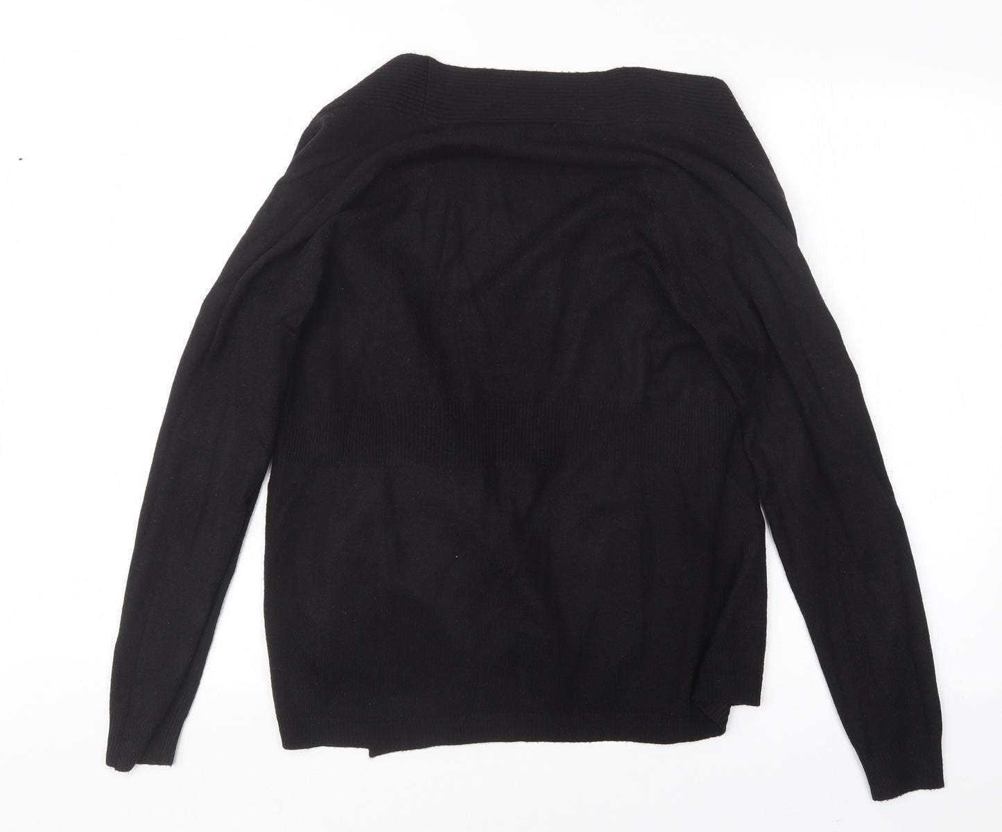 TU Womens Black  Knit Cardigan Jumper Size 10