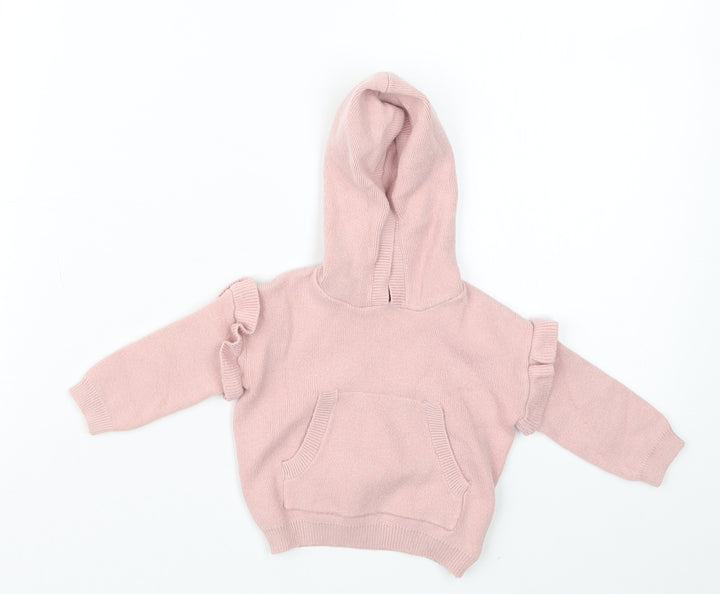 George Girls Pink Pullover Jumper One Size - Hoodie